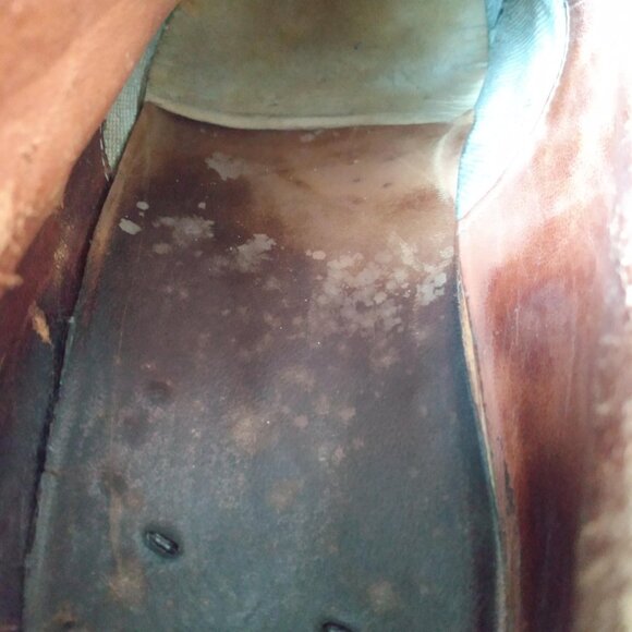 Vintage Distressed Leather Ankle Boots Men's Size 9/10 Made in Italy - Picture 5 of 11